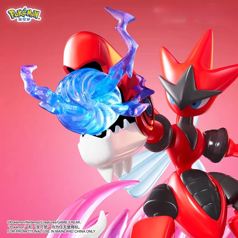 Oryginalna figurka kolekcjonerska Bandai Pokémon Mega Evolution Scizor, ozdoba, model, zabawka, prezent urodzinowy dla dzieci