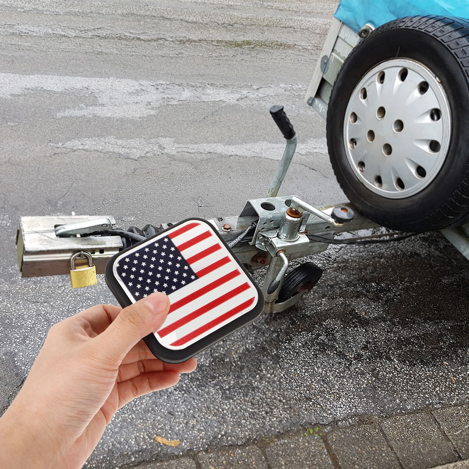 

Weather Resistant Trailer Plug Cover For 2 Inch Receivers Rv Trailer And Camper Stylish Bumper Plug Accessory
