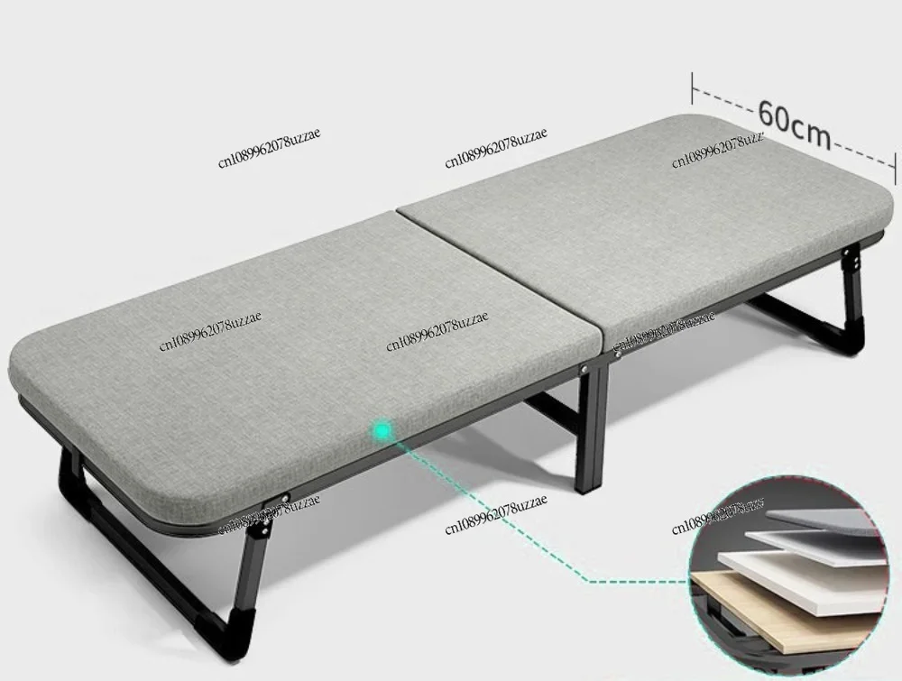 Space Saving Foldable Bed Lightweight Portable Rest Bed Home Office Practical Furniture