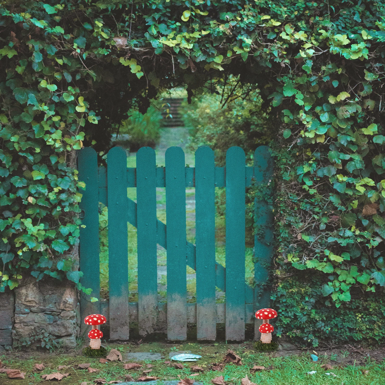 

1Pcs Resin Mushroom Craft Garden Decorative Mushroom Not Easy to Decay Practical Scene Adornment Resin Craft