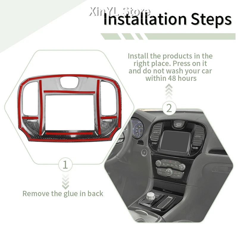Car Interior Dashboard Center Console Door Panel Steering Wheel For Chrysler 300 For Chrysler 300C 2011-2014 2015 Up Accessories