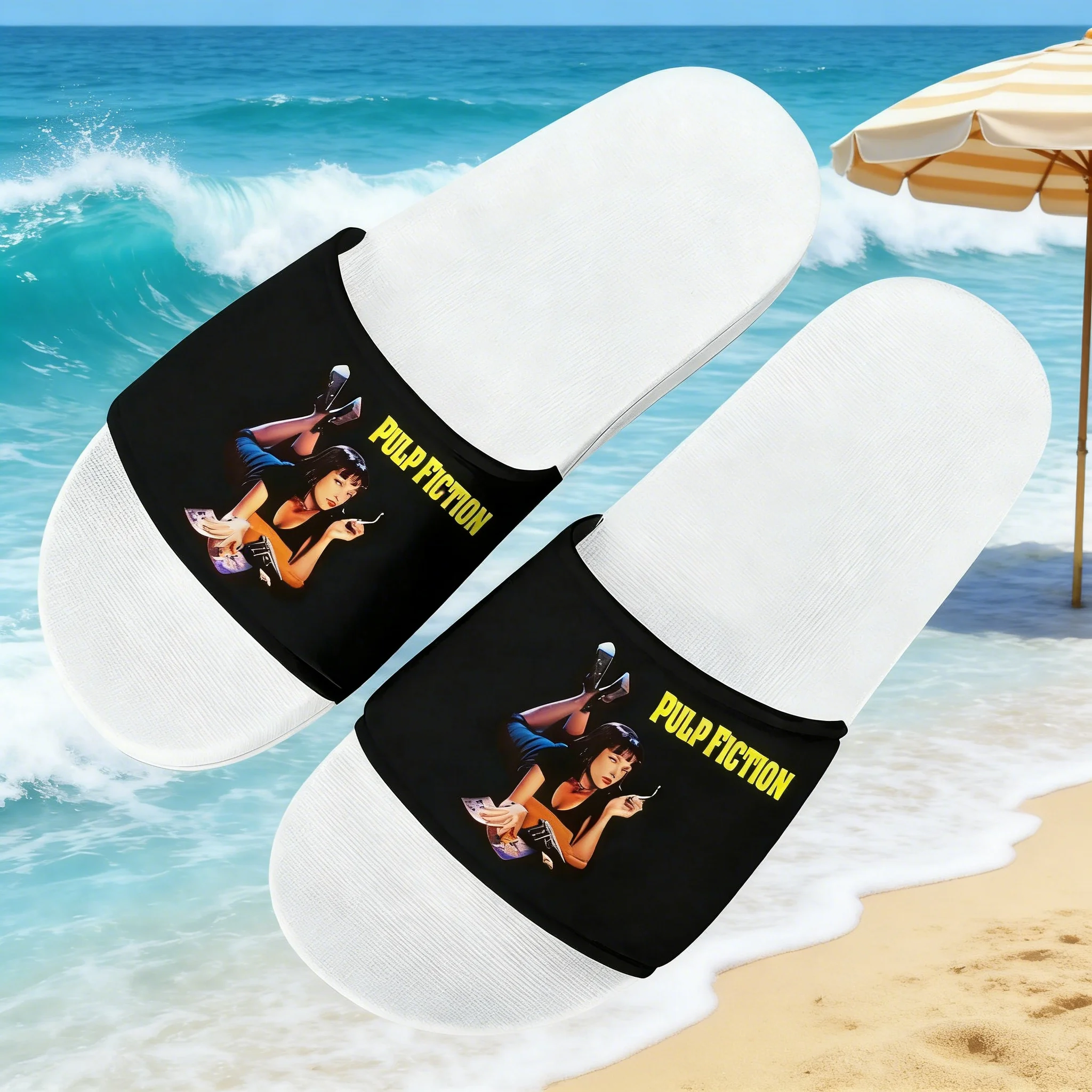 

Custom Made Adult Indoor Pulp Fiction Home Slippers Water Shoe for Men Women Teenagers Fashion Bathroom Beach Swimming Pool