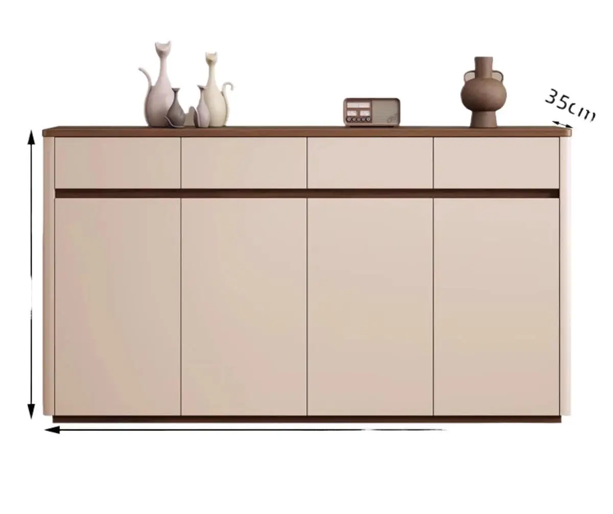 LH solid wood shoe cabinet home door new indoor locker light luxury simple shoe cabinet
