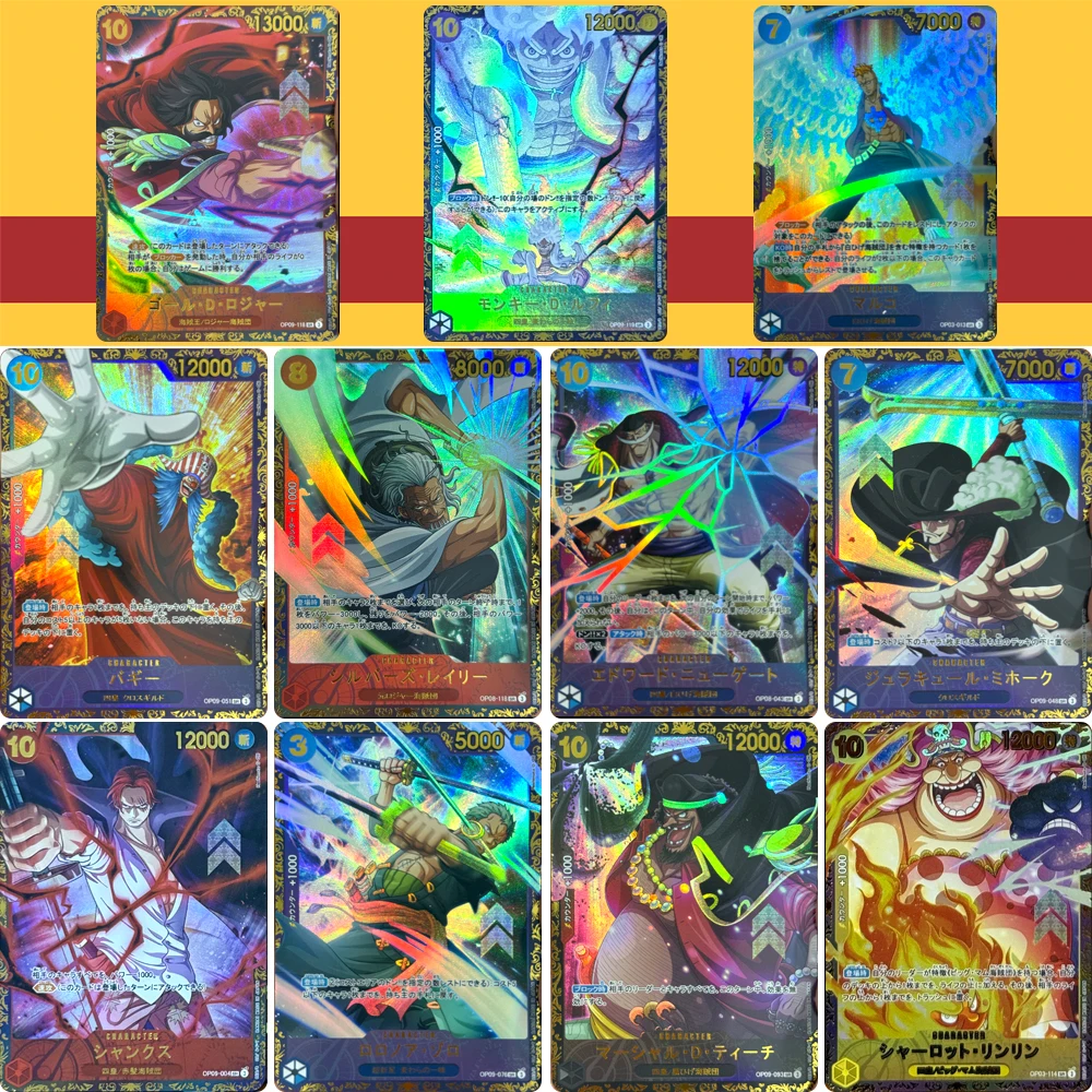 

Персонажи аниме OPCG Саказуки Шарлотта Катакури DIY Домашняя бронзовая текстура игрушки Коллекционная карта Рождественский подарок на день рождения