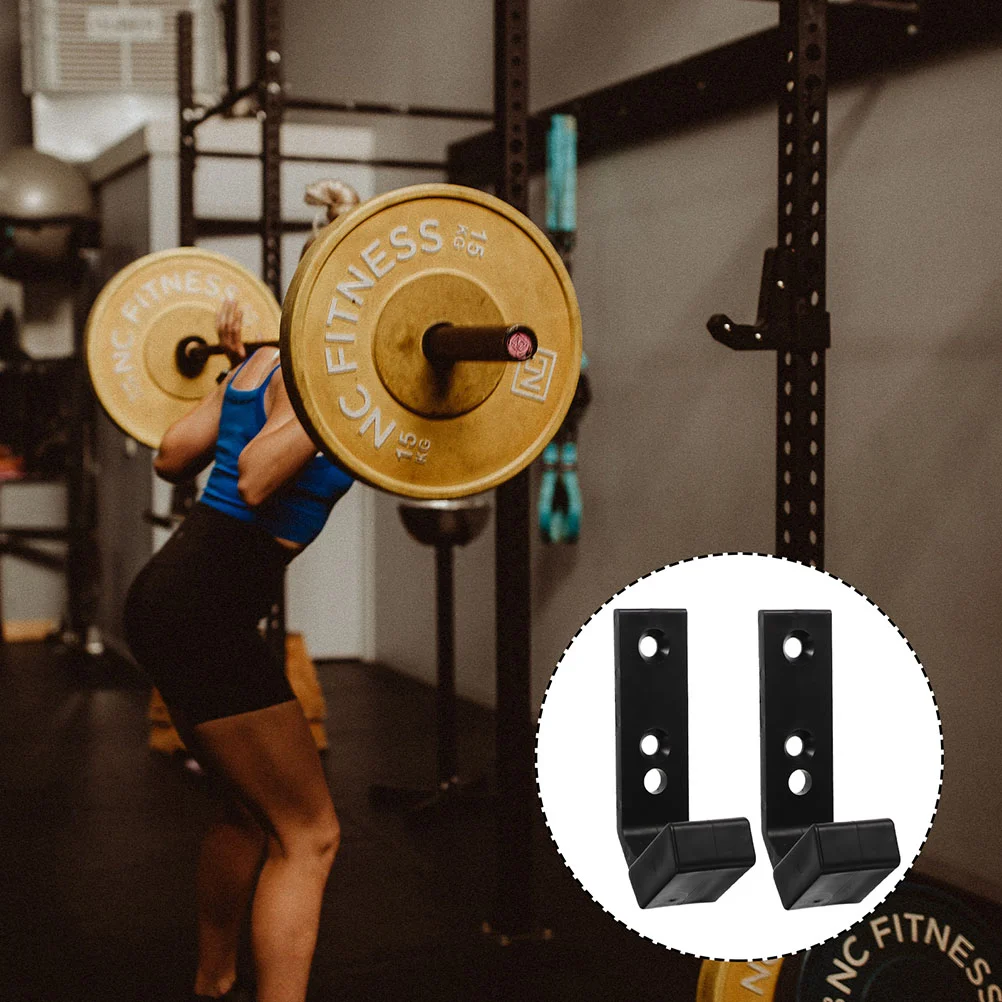 4 Pcs Barbell Stand Space saving Wall mounted Rack Hanger 40x55x100PA PP Dumbbell Rod Storage Home Gym Accessories Lightweight