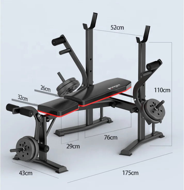 xe-Squat Rack Chest Training Workout Bench Press Commercial Rack Gym Equipment Weight Bench Benches Rack%