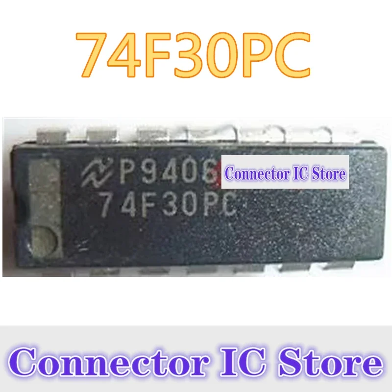 5 قطعة رقاقة مستوردة أصلية DLFC74F30PC 74F30 74F30PC الإدراج المباشر DIP14 مكونات إلكترونية IC متكاملة
