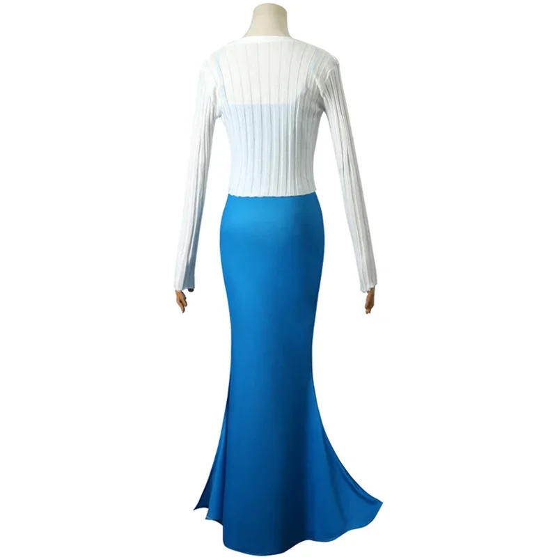 New Game Genshin Impact Shenhe Cosplay Costume Adult Women Uniform Full Set Casual Suspender Dress Halloween Carnival Suits