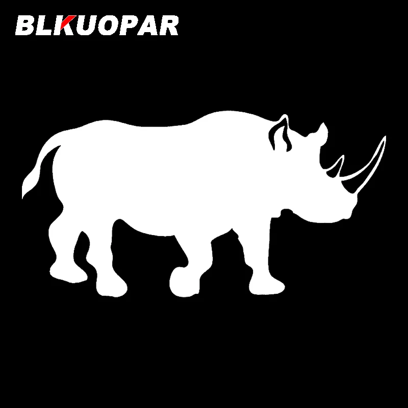 BLKUOPAR for African Rhinoceros Silhouette Car Sticker Creative Occlusion Scratch Decal Waterproof Windshield Trunk Decoration