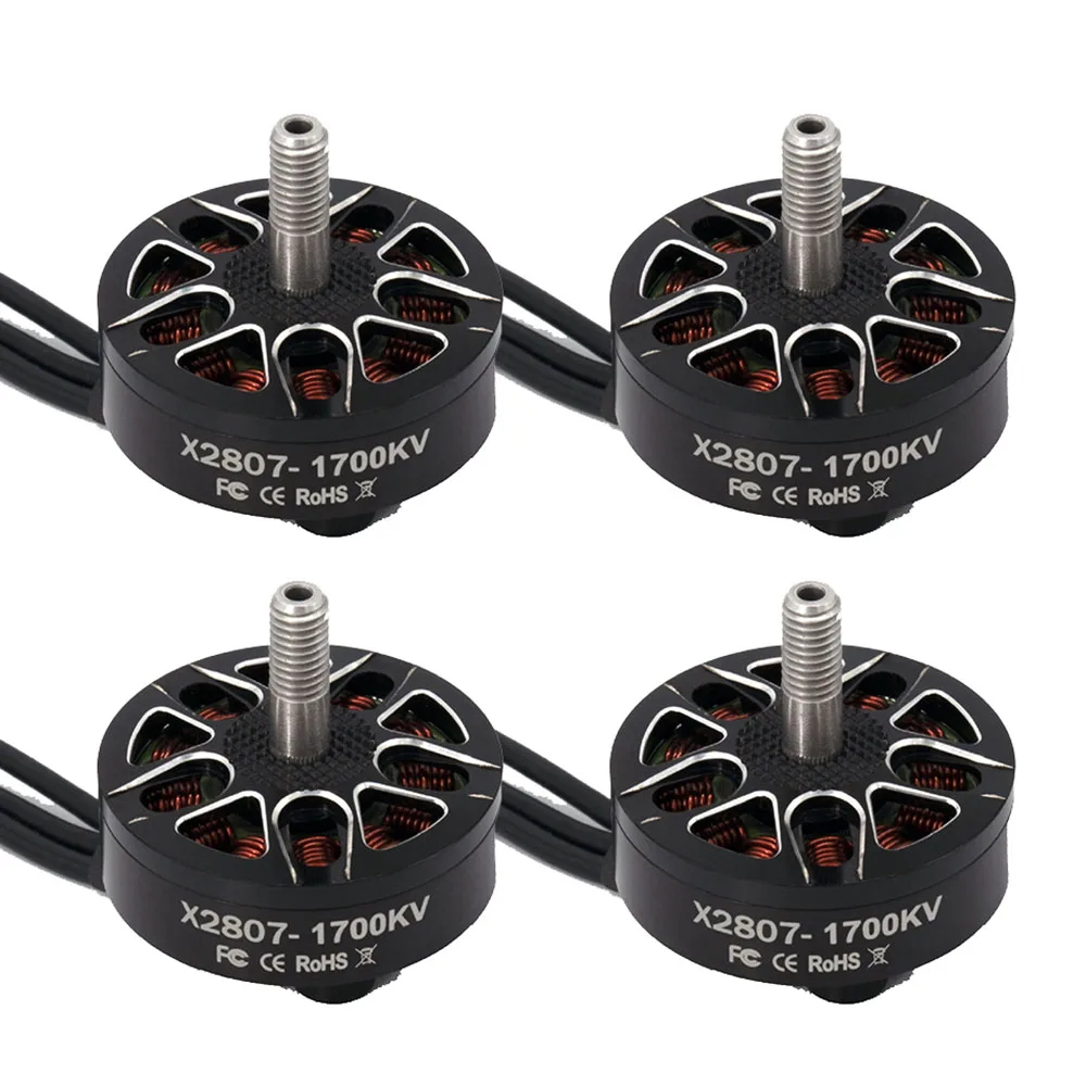 

4CPS/lot X2807 2807 1300/1500/1700KV 2-6S 4mm Bearing Shaft Motor for RC FPV Racing Drone Multicopter DIY Upgrade Parts