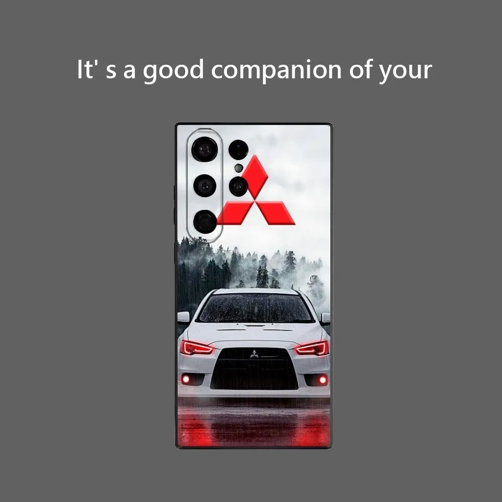 M-Mitsubishi M-Motors Phone Case for Samsung Galaxy S25 Ultra S22 S23 S24 Ultra S21 S20 5G Protective Soft Silicone TPU Funda