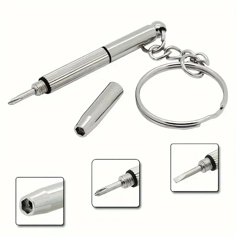 Viewring 1/3/5 Portable Eyeglass Repair Screwdriver Keychain Mini Multi-Purpose Glasses Watch Phone Precision Repair Tool Kit