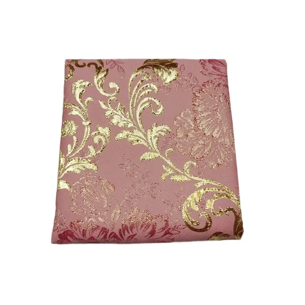 

Luxury Jacquard Brocade Fabric for Metalic Fashion Yarn-dyed Clothing Diy Sewing Material Cloth By The Yard