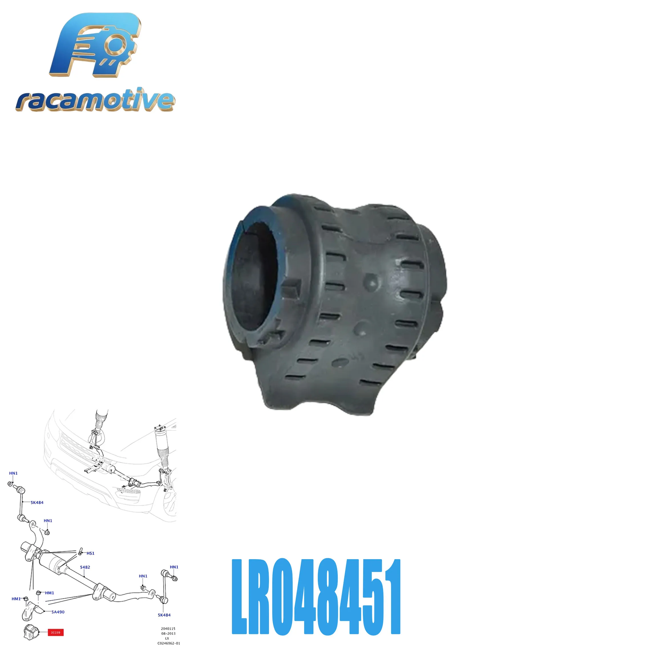 LR048451 Fits Range Rover VogueL405 2013-2022 Range Rover Sport L494 2014-2022 Front Suspension Stabilizer Bar Bushings
