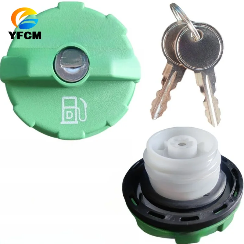 Excavator Parts 7113340 6661114 6661696 Green Diesel Fuel Tank Cap for Bobcat S100 S220 S300