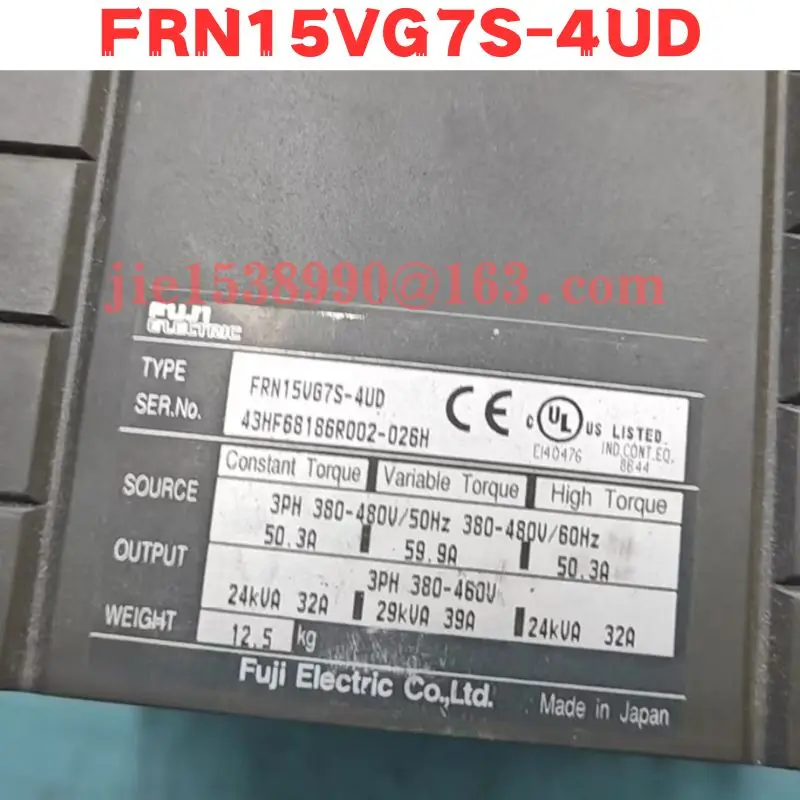 Used Frequency converter FRN15VG7S-4UD Normal Function Tested OK