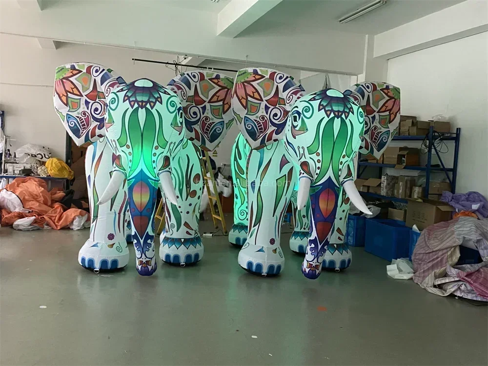 Multicolor Inflatable Elephant for Advertising Events