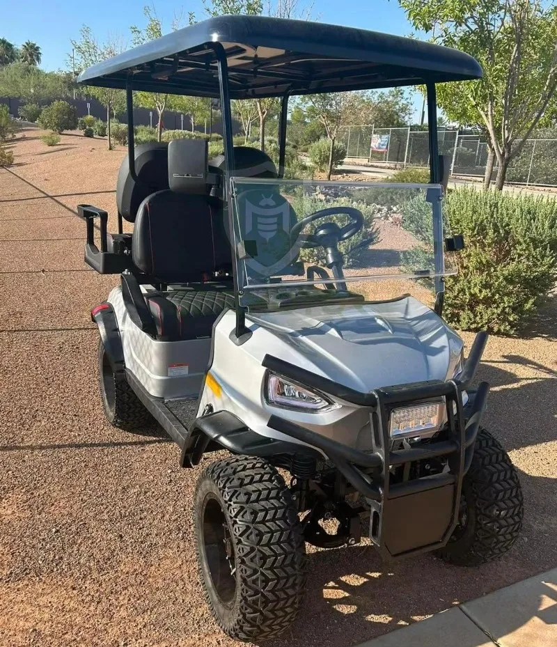 Electric Golf Cart 2+2 Seater for Sightseeing 48v Lead Acid Battery CE Certified 70-90km Range for Golf Course Use