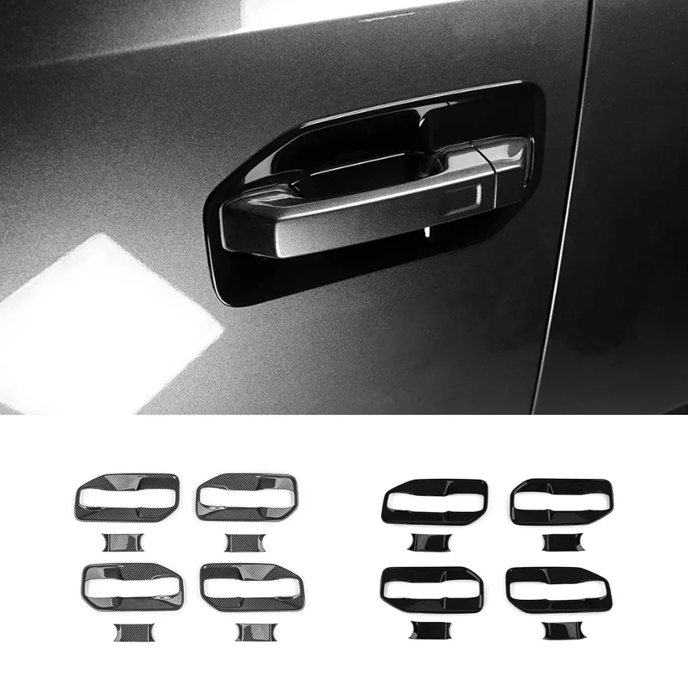 

For Kia TASMAN 2025 2026 LHD & RHD 4Pcs Outer Door Handle Protector Bowl Cover Trim Exterior Styling Auto Parts