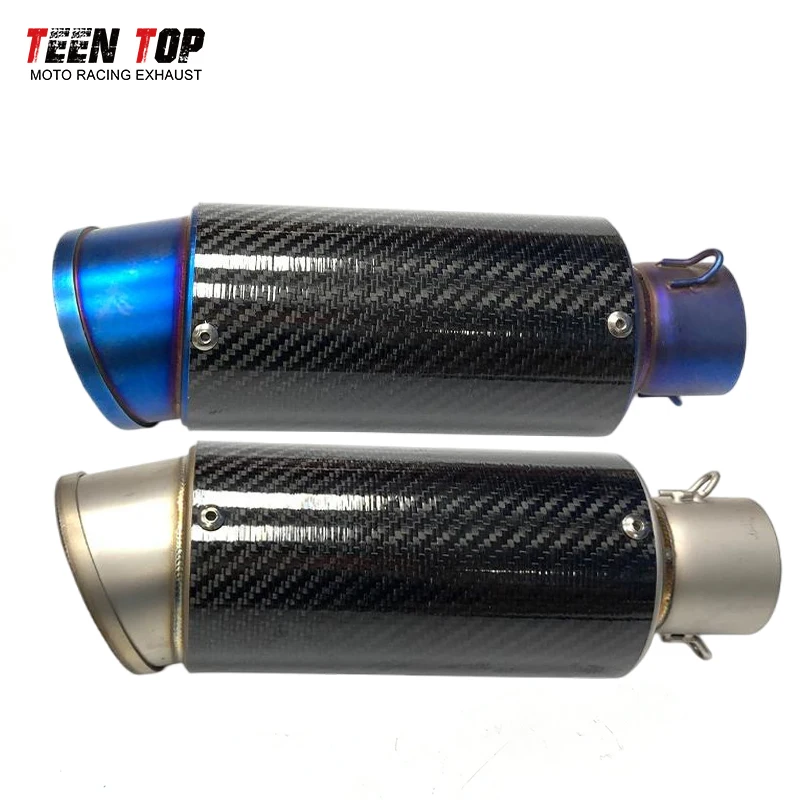 

Carbon Fiber Universal Silencer 51mm Motorcycle Exhaust Pipe For Yamaha XSR900 R1 MT10 FZ8N FZ6N R3 Areox155 Nmax125 R6 Muffler