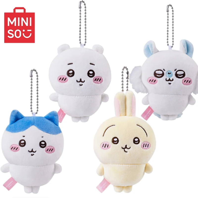 

Miniso Original Anime 10Cm Kawaii Chiikawas Hachiwares Usagis Momongas Plush Doll Keychain Fashion Portable Pendant Gifts Toys