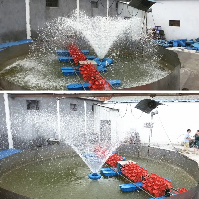 aquaculture floating lake oxygen fish pond 2hp fountain aerator for pond fish shrimp farming equipment