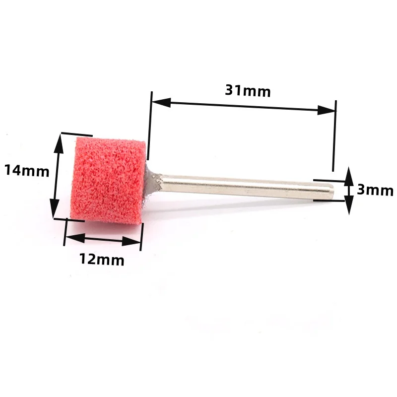 150~1000 Grit Nylon Fiber Polishing Wheel 3mm Shank Abrasive Disc For Dremel