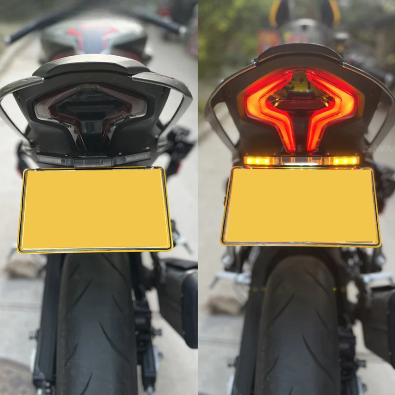 

450SR Motorcycle LED License Plate Holder CFMOTO 450SR 450 SR 450SRS 250SRS 450NK 2022-2024 Tail Tidy Fender Eliminator Bracket