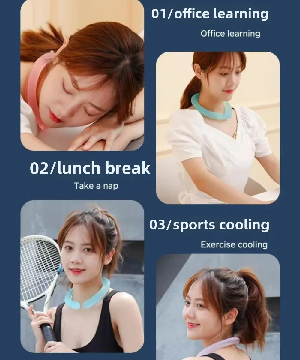 1 Pcs Cooling Neck Wraps, Reusable Ice Neck Cooler Wearable Neck Cooling Tube Neck Cooling Ring Hands Free Gel for Hot Weather