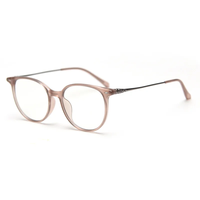 KUXA خمر السلحفاة إطار نظارات النساء النظارات البصرية المستديرة قصر النظر مد البصر وصفة طبية Oculos المضادة للانعكاس TR90 ضوء