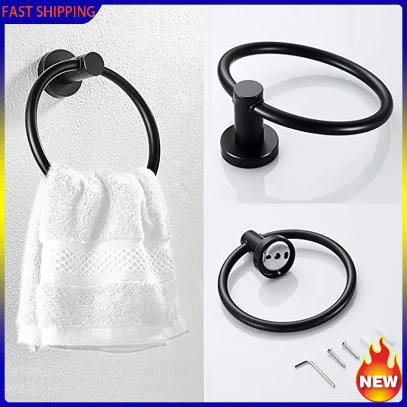 

Hot Trend-6 шт. фурнитура для ванной комнаты, черное кольцо для полотенец и держатель для туалетной бумаги, держатель для полотенец для ванной комнаты из нержавеющей стали, держатель для полотенец