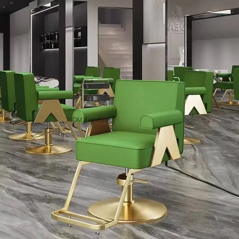Unique Design Barber Chair European Luxury Trendy Glamour Barber Chair Nordic Professional Silla Barbero Commercial Furniture