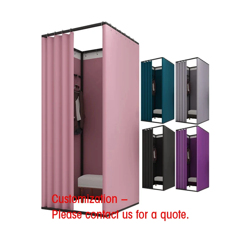 custom.Retail Portable Fitting Room Changing Room Curtain Clothing Shop Mobile Dressing Room Sale
