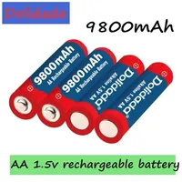 new AA 9800mah 1.5V rechargeable battery+charger alkaline suitable for toy LED lights, MP3, etc