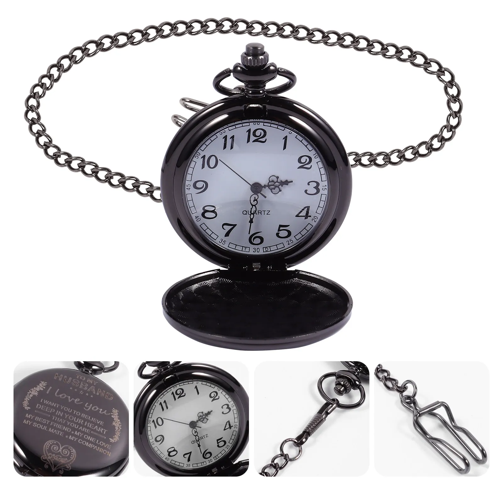 Watch Quartz Movement Vintage Style Alloy Case Exquisite Design Easy Time Reading Stylish Pendant Hanging Watch