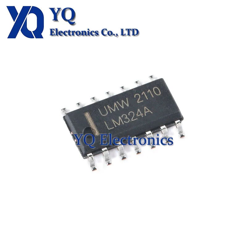 10PCS/lot New OriginaI UMW LM324ADR SOP-14 Four channel Operational Amplifier IC Chip