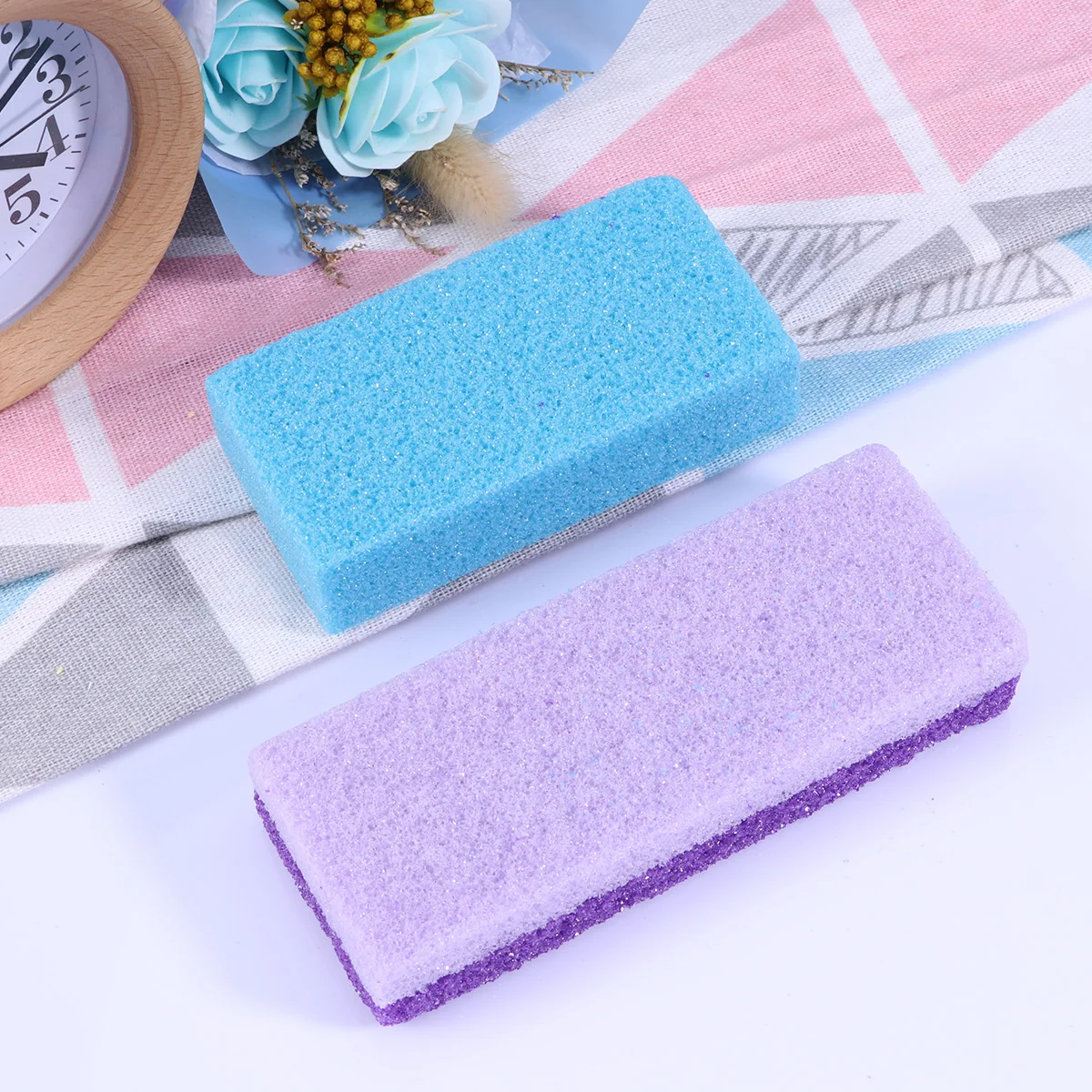 

2Pcs Pumice Care Tools Callus Remover Foot Pedicure Tool Scrubber Pedicure Manicure Nail Callus Remove Stone File