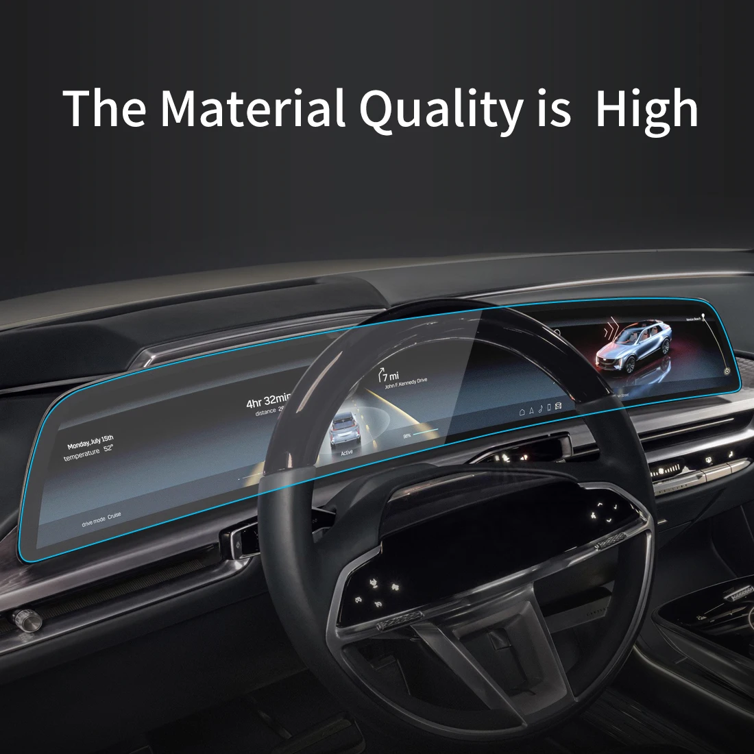 Car Stickers Screen Protector For Cadillac LYRIQ 23 Navigator Display Tempered Glass Protective Film Car Accessories ForVehicles