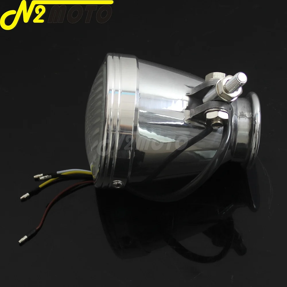 Chrome H4 12V 60/55W Motorcycle Headlight 4\