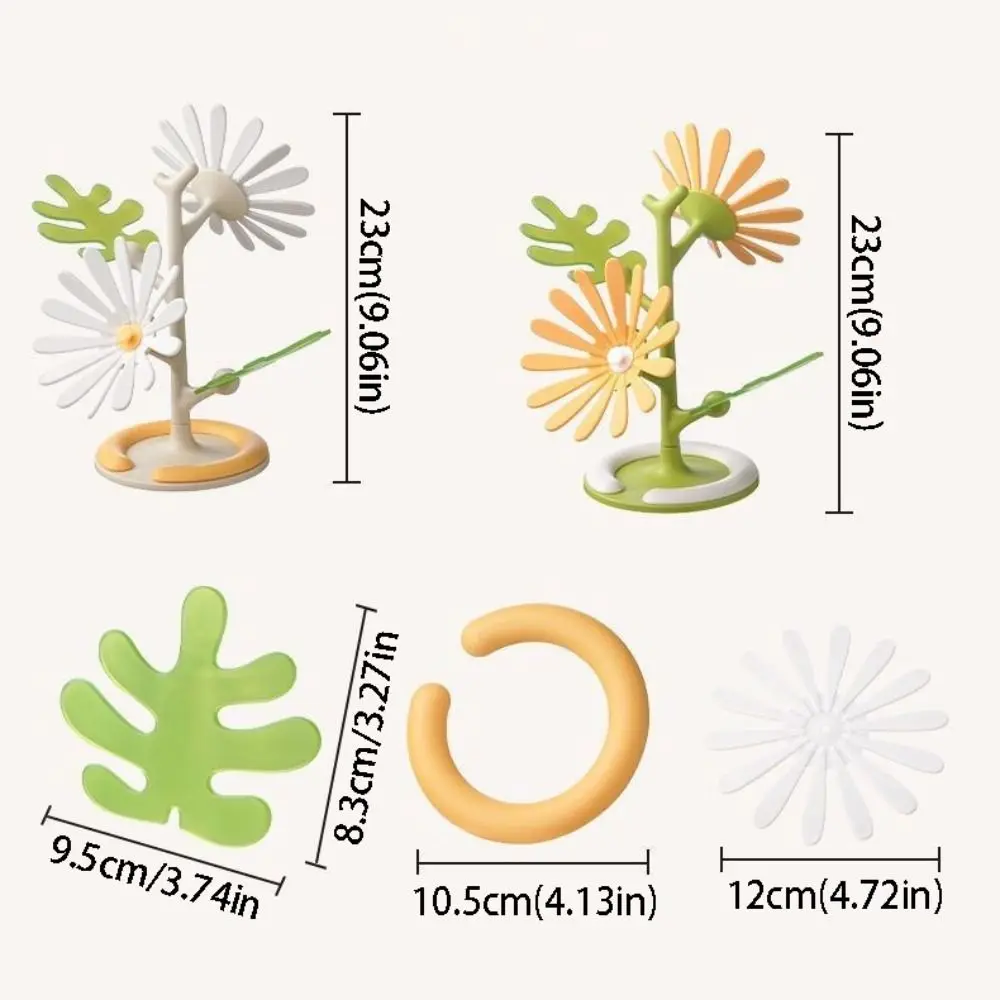 Anti Scald Tree Shape Table Mat Heat Resistant Anti-fouling Daisies Coaster Creative Non-slip Silicone Placemats Set