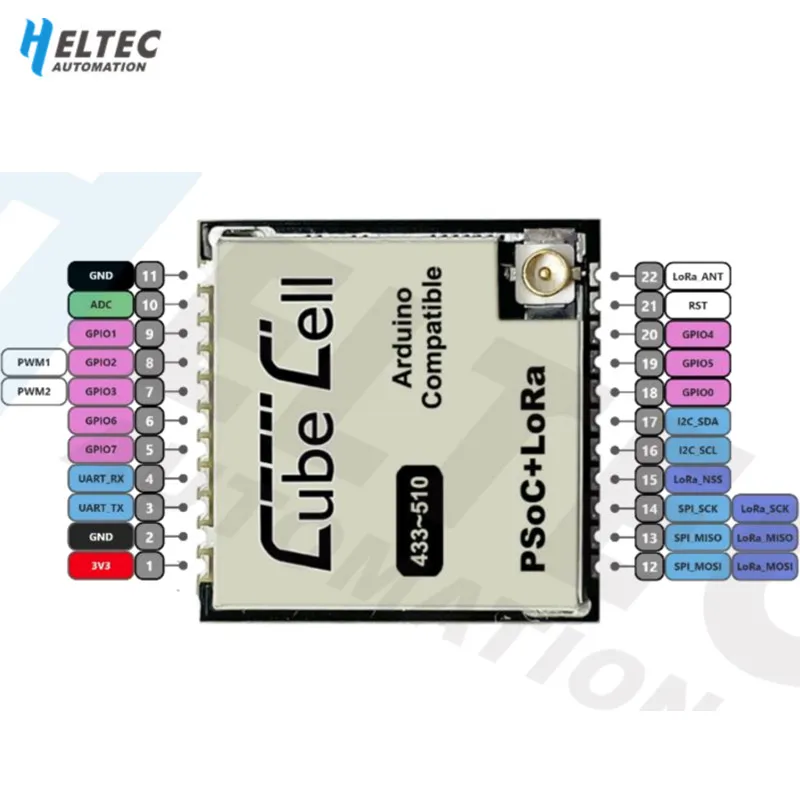 

AM01 V2 CubeCell Module Lora Node ASR605x ASR6501, ASR6502 SX1262 Development board for arduino/Lora sensors waterproof Antenna