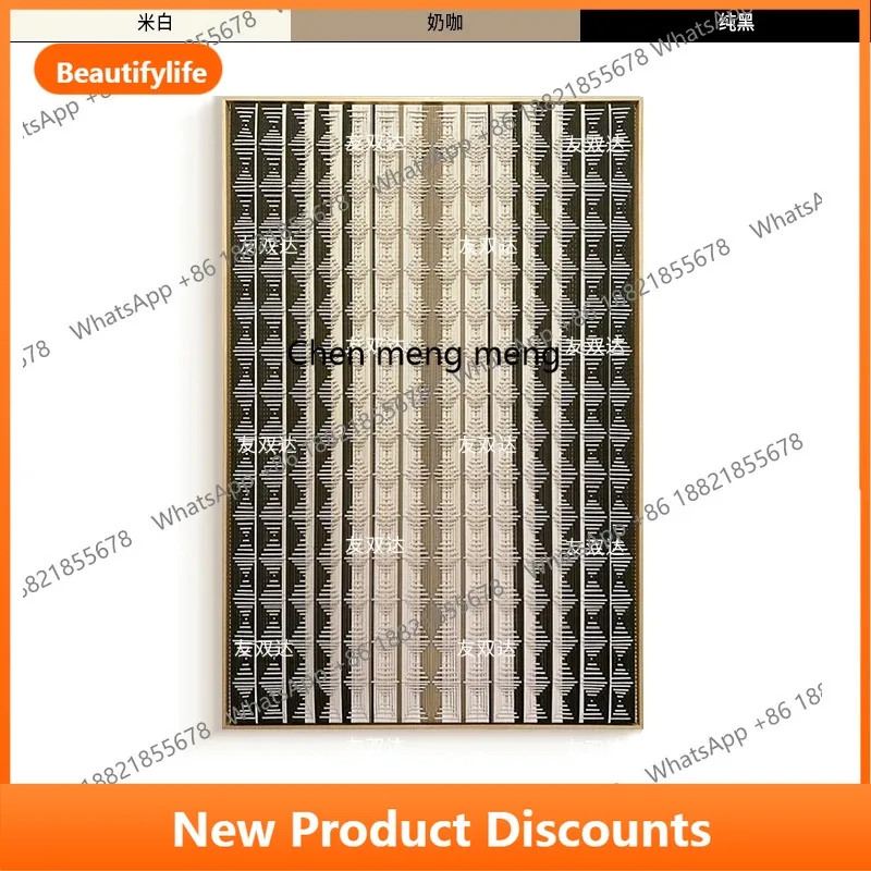 

C56 Wabi-sabi wind living room three-dimensional handmade rope weaving living room background wall decorative painting