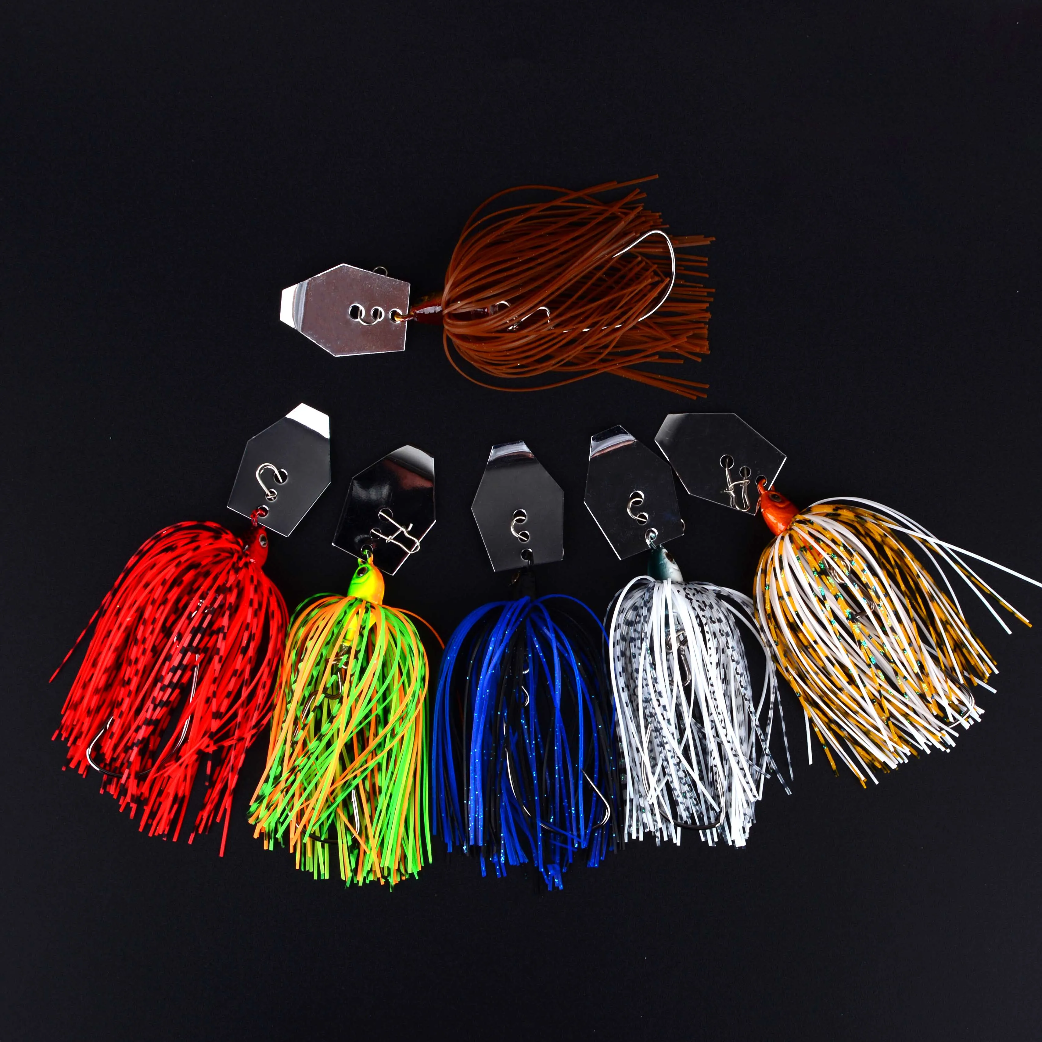 12.5G Chatter Bait Spinner Bait Weedless Fishing Lure Wobbler Chatterbait for Bass Pike Walleye Fish Fishing Lures