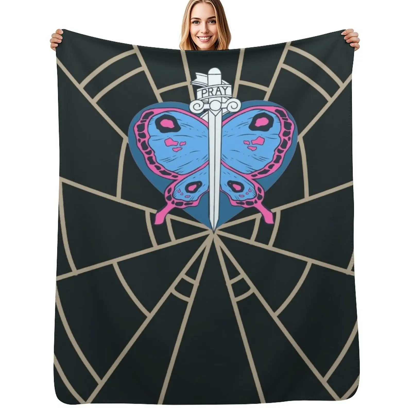 Jolyne Shirt Throw Blanket Single Furry Warm Baby Luxury Designer Bed Blankets