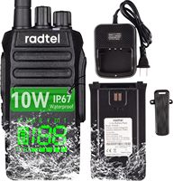 Radtel RT-493 10w IP67 Waterproof UHF 400-470Mhz Business Two Way Radio 199Ch Fast Copy Frequency Walkie Talkie usb-c