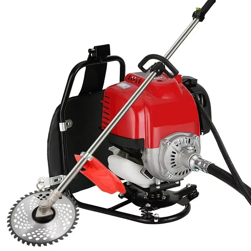 Four-stroke High-power Backpack Grass Cutter for Multi-function Reclamation Agricultural Petrol Lawn Mower with Manganese