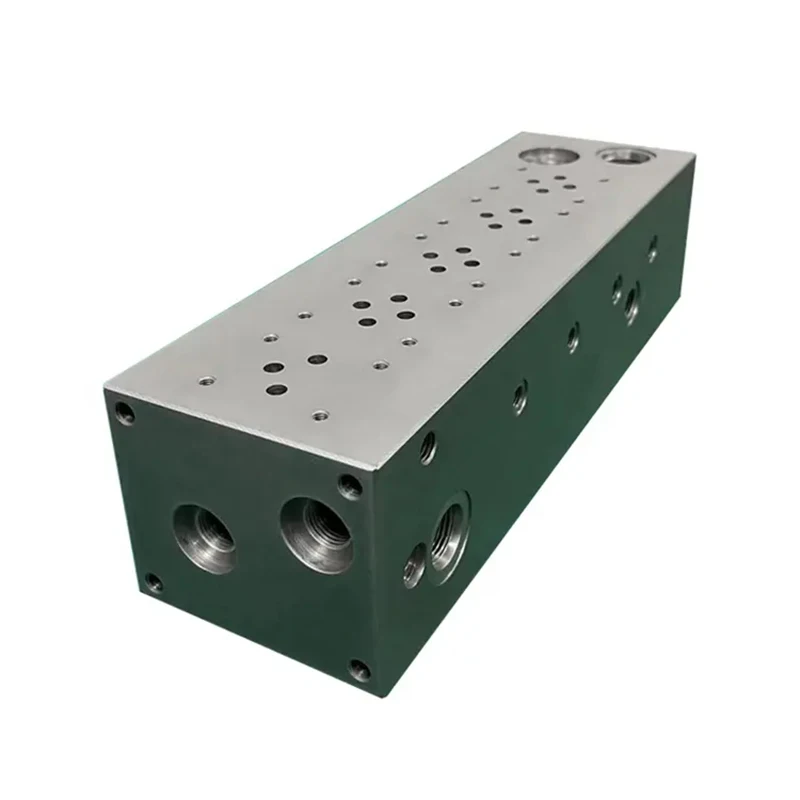 Factory Custom Hydraulic Solenoid Valve Block CNC Machined Hydraulic Electromagnetic Plug-in Valve Hydraulic Manifold Block
