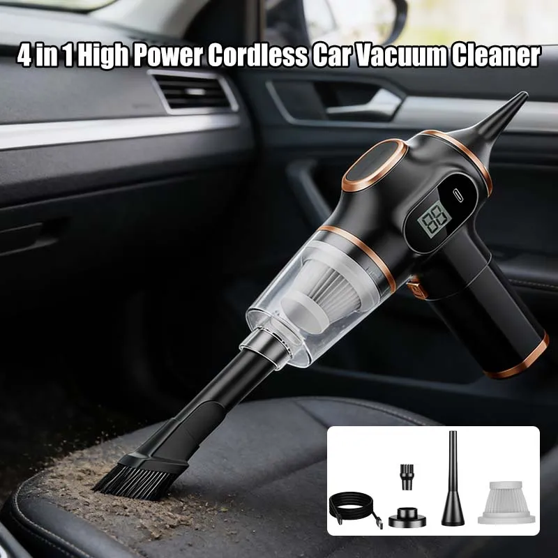 

Wireless Vacuum Cleaner Dual Use for Home and Car High Power Home Appliance With display Screen Carpet Sofa Car Cleaner