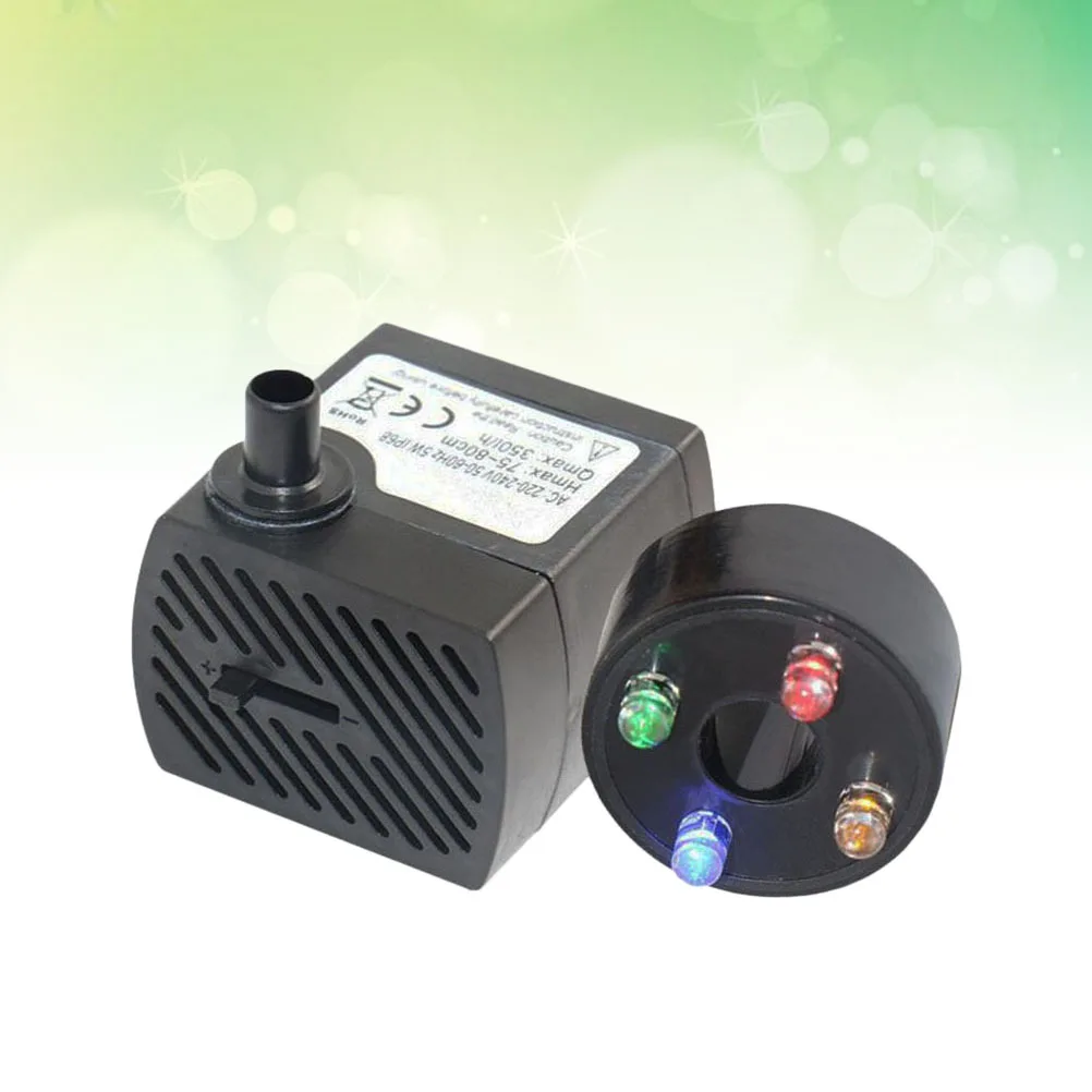 

2W Aquarium Circulation Submersible Water Pump Mini Black Quiet Low Noise Adjustable Flow for Fish Tank Fountain