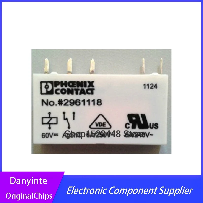 New 100% 5-10Pcs relay  No.2961105 ART-NR.2961121 2961105 ART-NR.2961105 No.2961121 2961121 24V 6A  No.2961118 60V 2961118 PIN5